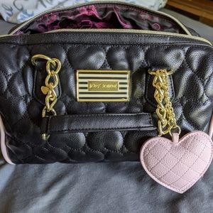 Betsey Johnson heart quilted handbag